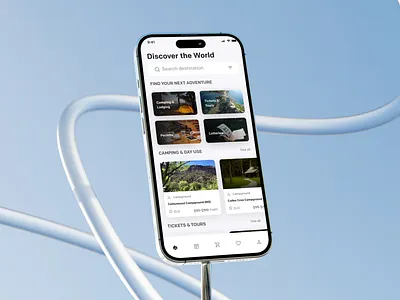 Camping Mobile App UX/UI Case Study Design Black & White app design app landing page design apps branding camping app camping apps design graphic design landing page minimal design ui ux design web app design website