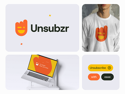 Logo, Playful, Intelligence, Unsubscribe, Productivity Tool branding ecommerce email icon logo logo artist logodesign logotype mascot modern logo one click playful proudctivity smile spark substract tool typography u logo unsubscribe