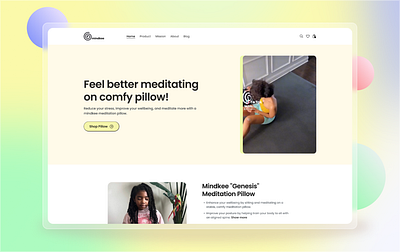 Wellness E-Commerce Design – Meditation UI/UX by Designkast best shopify website ui ux e com shop design e commerce website e commerce landing page ] meditationshop new shopify website design new shopify e commerce website shopify redesign shopify website