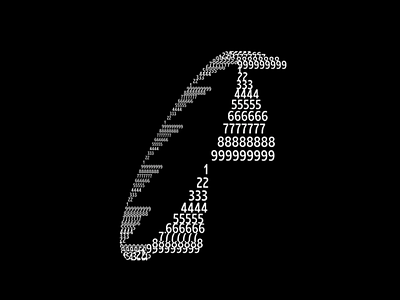 Numeric Penguin - ASCII Art Concept black and white bold typography color contrast creative creative design design digital art dynamic dynamic design modern number crown numbers numbers dynamic rhyme typography