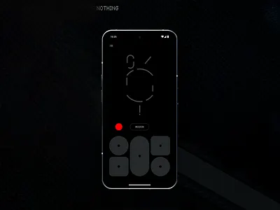 Nothing Phone Glyph Interface Concept ai app design application black dark dark mode dark tone design interface mobile modern ui simple ui ui ui design user user friendly uxui web design