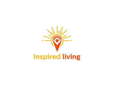 Inspired Living – Wellness & Positivity Logo Collection orangelogotheme