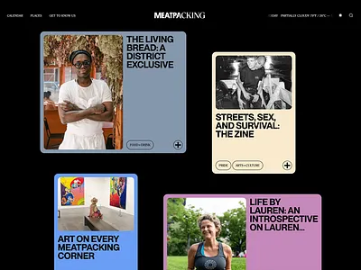 Urban Culture & Lifestyle Web UI blog blog design colorful dark background dark tone design home pagr landing page modern ui user experience user interface ux web web design website website design website home page