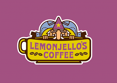 Kilroy Gnome (unreleased version) beans butt cafe coffee gnome jeans jello kilroy lemon logo merch michigan t shirt