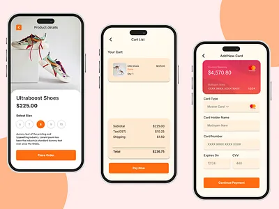 Smooth & secure — a mobile credit card checkout UI