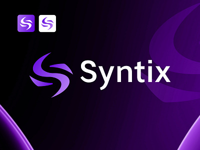 Syntix-S logomark-Tech Logo-For Sale blockchain brand identity branding gradient icon identity lettering logo logo design minimalist logo modern logo s letter logo s logo s logomark saas logo startup logo syntix tech logo web3
