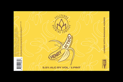 Henry at Two beer label graphic design label design