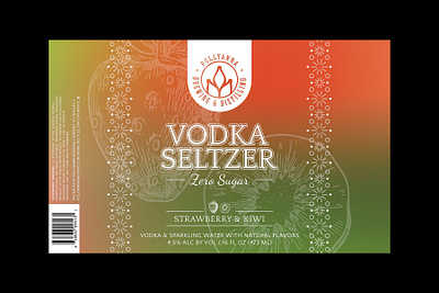 Vodka Seltzers graphic design label design spirit label