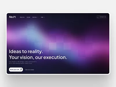 Nexxt Landing Page Hero Design branding design graphic design illustration landing page logo midjourney ui ux vector web