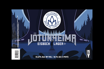 Jötunheimr beer label graphic design label design