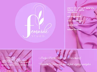 Feminine Logo branding feminine logo graphic design logo logo design