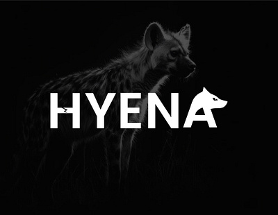 Wordmark/Typography Hyena Logo Design concept animal logo branding graphic design graphic desiner hyena logo hyena logo design logo logo brand logo brandig logo design logo icon logo idea logo maker typography hyena logo typography logo wordmark logo