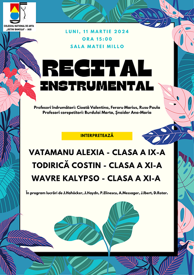 Poster eveniment muzical graphic design