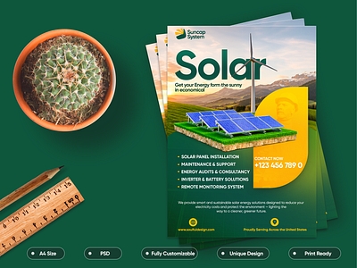 New Solar Energy Flyer Themplate download flyer energy flyer flyer good flyer graphic design solar solar banner solar design solar energy solar flyer solar inspiration