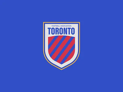 Toronto Football Association Logo america badgelogo creative design designlogo football logocreative logodesign sportslogo toronto uiux unitedstate