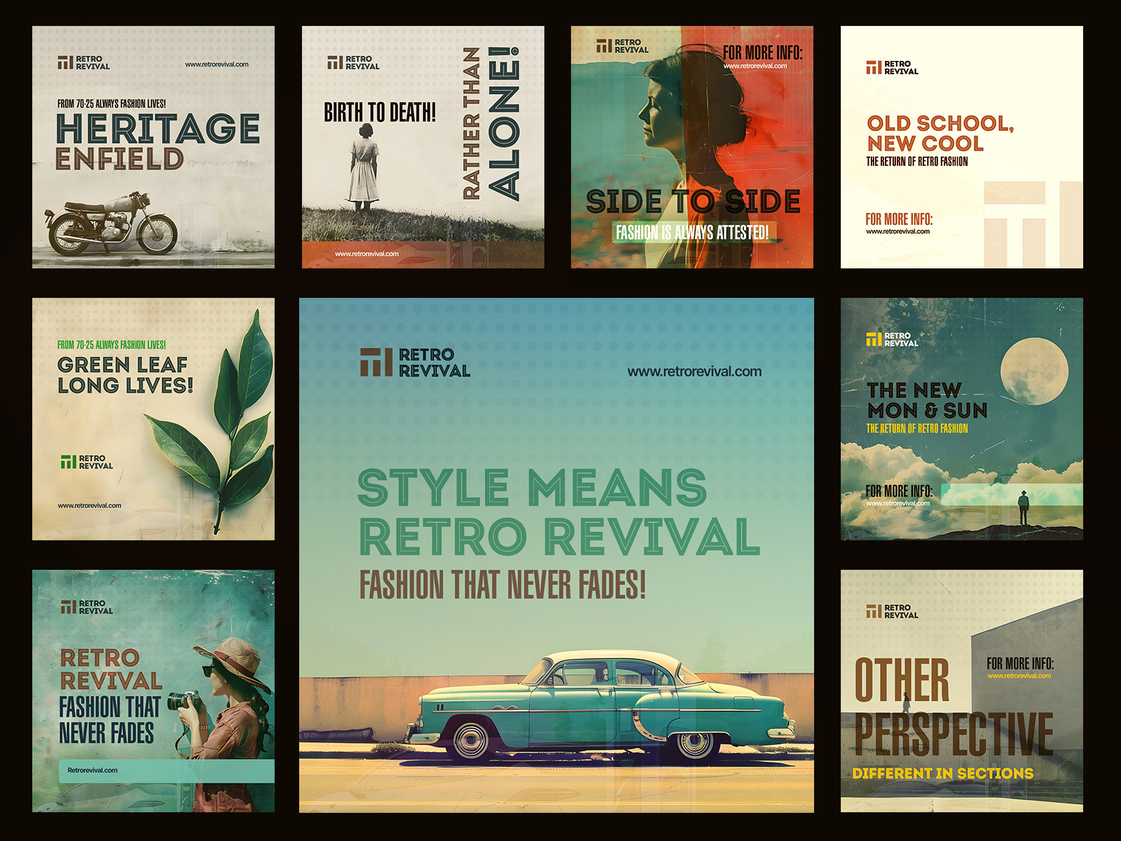 Retro & Vintage Style Social Media Design 90s fashion adobe photoshop branding design fashion design fashion design fashion from 90 graphic design heritage style jeans denim nostalgic outfits oldstyle fashion post design retro style retro vibes social media design timeless fashion vintage retro vintage fashion