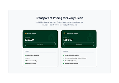 Pricing page design landing page design ui ui design ux ux design webdesign