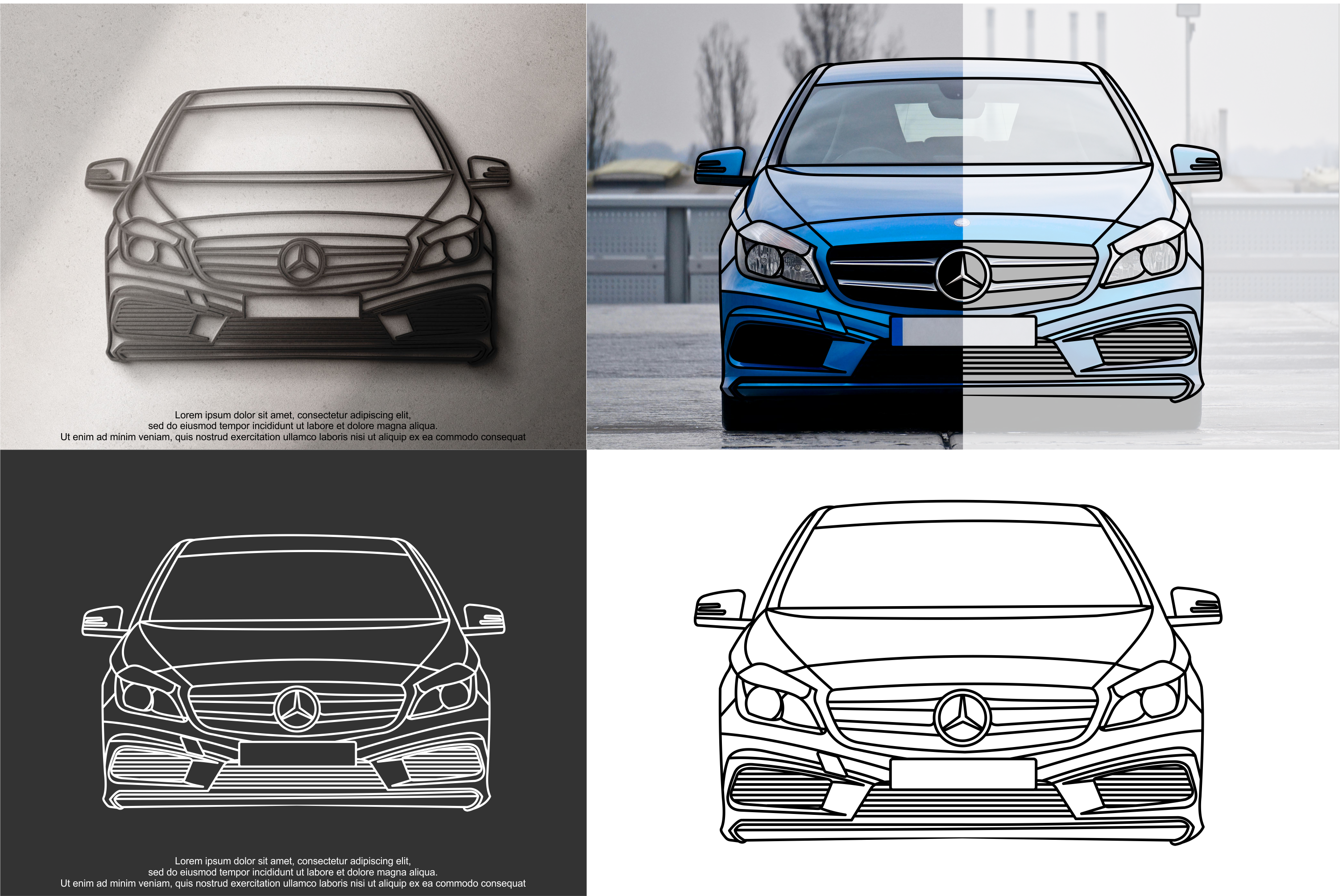 Example of Draw Your Vehicle In Line Art