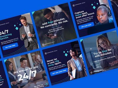 Answering Legal // Facebook Ads ad design branding graphic design