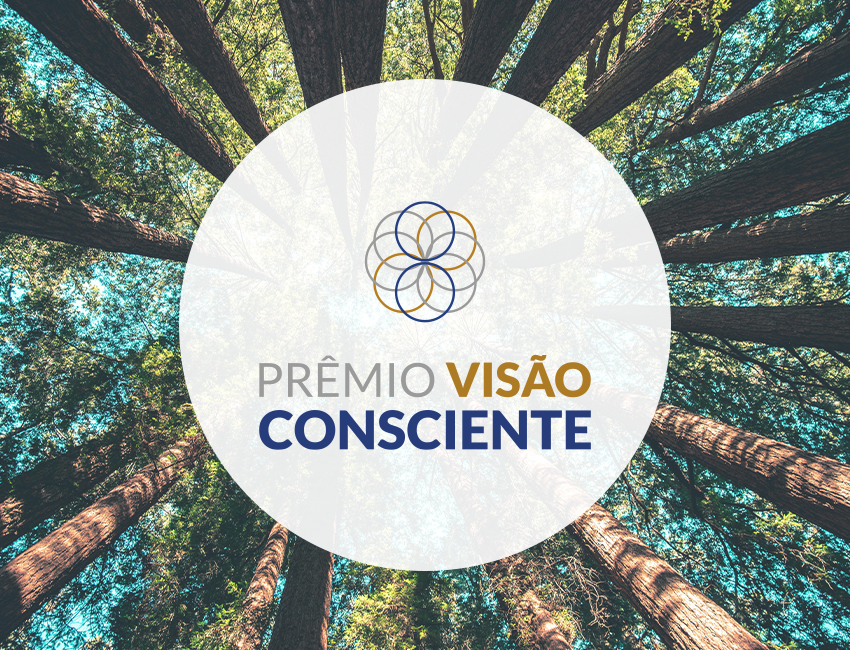 Prêmio Visão Consciente 3d branding graphic design logo trophy