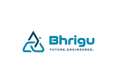 Bhrigu future engineered logo brand identity branding creative design creative logo logo design tech logo