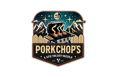 Porkchops logo brand identity branding creative design creative logo design graphic design illustration logo design