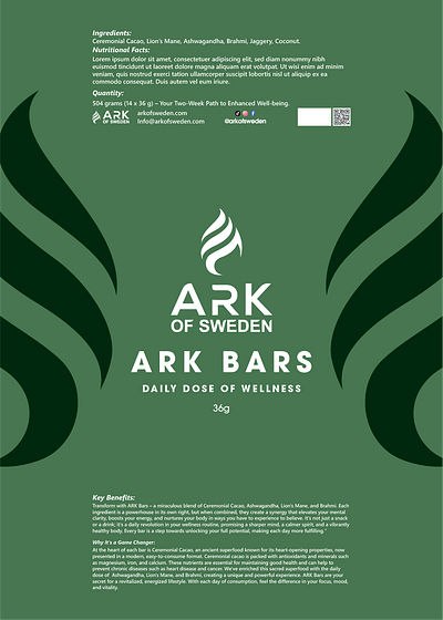 Ark Bar Packaging dieline available with source files branding creative design graphic design illustration packaging ui
