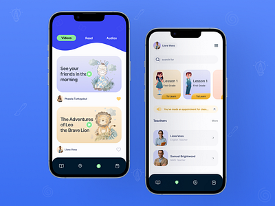 Kid's Learning App ui design