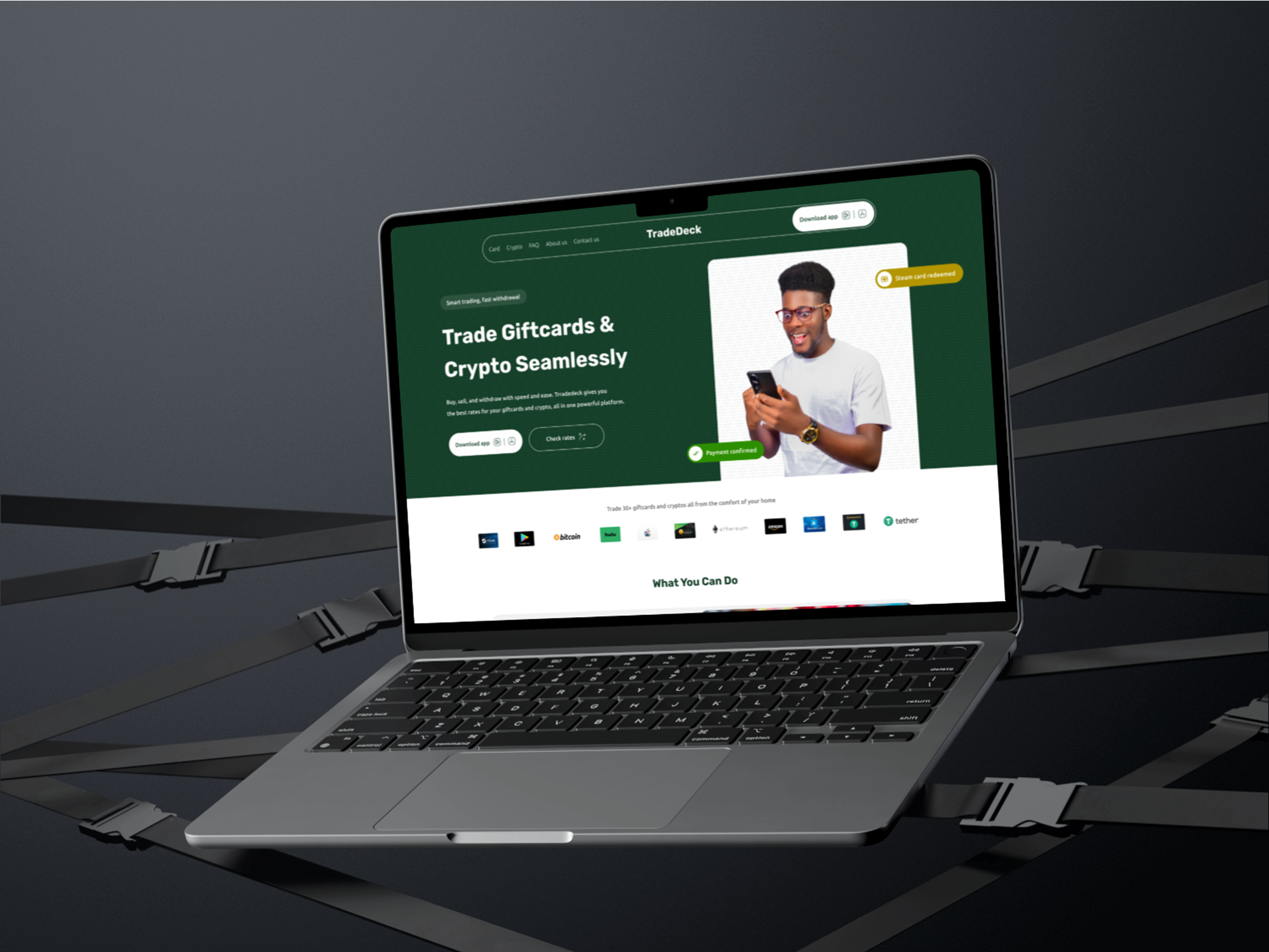 TradeDeck chatgpt figma landing page uiux design user interface web design website design
