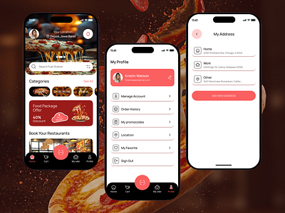 Pizza App app cards clean darkmodeui delivery design dominos pizza fireart food app foodecommerce groceryapp healthyfoodapp minimaldesign mobile neumordhism ordering recipeapp ui ux uxdesign