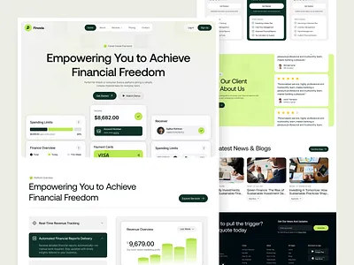 Finance SaaS Landing Page Design banking interface banking landing page design figma uiux finance saas landing page design fintech landing page design modern design product landing page saas saas website sajibur design web design website design figma