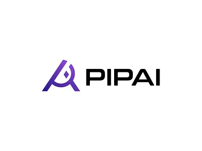 PipAI - Futuristic Lettermark Logo Design for AI Startup ai branding ai logo branding crypto logo data visualization fintech identity future logo letter a logo letter p logo lettermark logo logo logo design logo designer minimal logo design modern tech brand saas logo software company startup identity tech logo tech startup logo