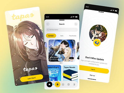 Comic Mobile App Design Concept app concept clean ui comic app comic book app comic reader comic ui creative app digital comics entertainment app ios manga design mobile app mobile ui mobile ux modern app design reading app ui design ui inspiration ux design visual storytelling