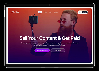 Bio SaaS Website UIUX Design | Animation animation interface product service startup ui ux web
