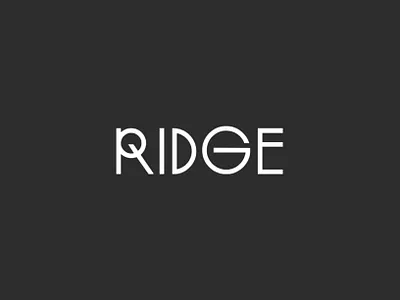 Ridge Studio - Wordmark Logo Design abstract logo agency brand designer brand guidelines brand identity branding business logo design lettermark logo studio visual identity wordmark wordmark logo