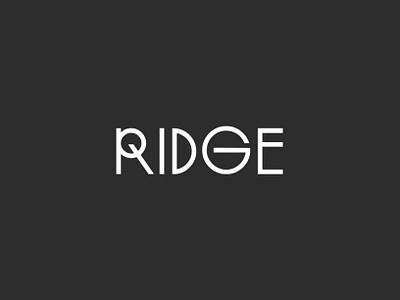 Ridge Studio - Wordmark Logo Design abstract logo agency brand designer brand guidelines brand identity branding business logo design lettermark logo studio visual identity wordmark wordmark logo