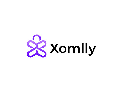 Xomlly'Modern Logo design brandlogo businesslogo color companylogo creative innovation letter link logo logo design minimal modern shop software tech technology trandy x