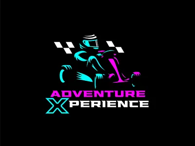 Adventure Xperience Gocart logo adventure go cart go kart gocart kokart logo sport