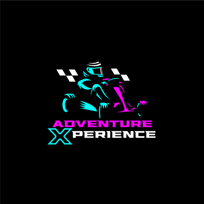 Adventure Xperience Gocart logo adventure go cart go kart gocart kokart logo sport
