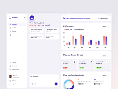 AI Dashboard Exploration ai analytics charts dashboard graphs minimal navbar product design result saas software design ui web app