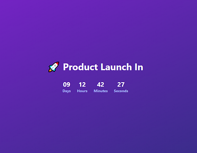 Daily UI #014 – Countdown Timer