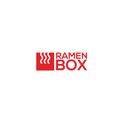 Ramen box logo design box branding design elegant graphic design logo noodle premium pro ramen red simple