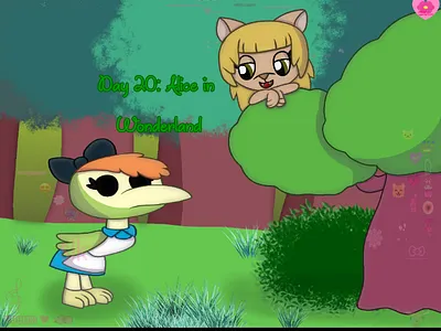Junefairytale Day 20: AliceinWonderland art post art tag digital art drawing fan art illustration