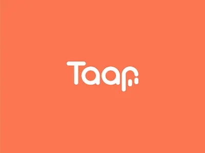 Taap logo design app app apps design elegant icon logo mobile modern orange premium pro sign simple taap tap