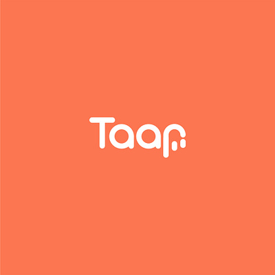 Taap logo design app app apps design elegant icon logo mobile modern orange premium pro sign simple taap tap