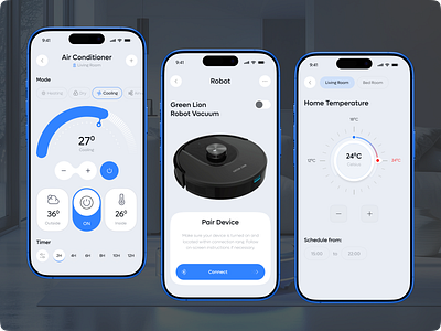 Smart Home Mobile App Design app design app interface home management app hometech mobile mobile app mobile app design mobile design mobile interface mobile ui modern design product design remote responsive design smart home smart home app smart home mobile app technology ui ux user interface