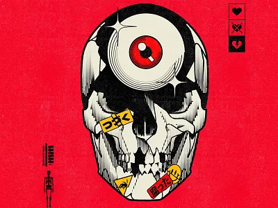 腐った book cartoon cd character cover design eye graphic design illustration music skull vector