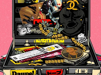 Illustration for DAUPE! book cartoon cd character cover design graphic design illustration music skull vector vinyl
