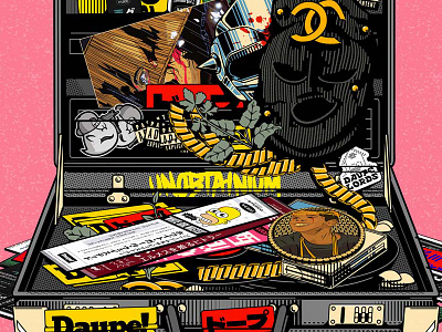 Illustration for DAUPE! book cartoon cd character cover design graphic design illustration music skull vector vinyl