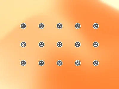 Minimal Emoji Icon Set – Duotone Style for Modern Interfaces! icon icon design icon library icon pack icon set icons illustration